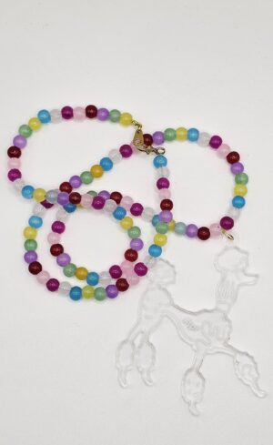 tpf Signature Range - CANDY CLEAR POODLE NECKLACE